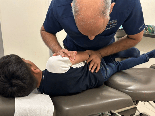 image showing gentle adjustment